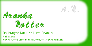 aranka moller business card